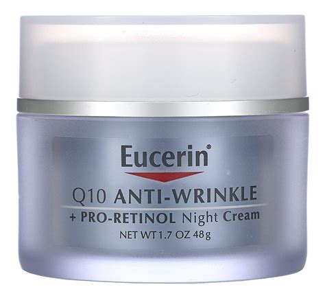 Eucerin Q10 Anti-Wrinkle + Pro Retinol Night Cream ingredients (Explained)