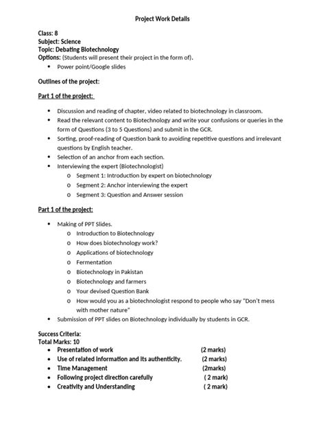 Image result for Project Work Class 8 How to Do