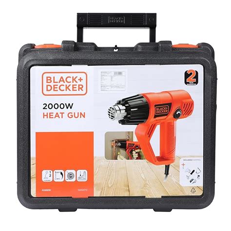BLACK+DECKER KX2001K-QS 2000 W 230 V Corded High Speed Heat Gun With ...