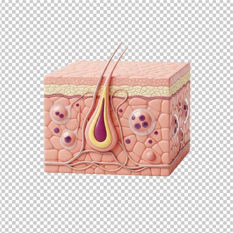 Human skin layer anatomical representation design | Premium AI ...