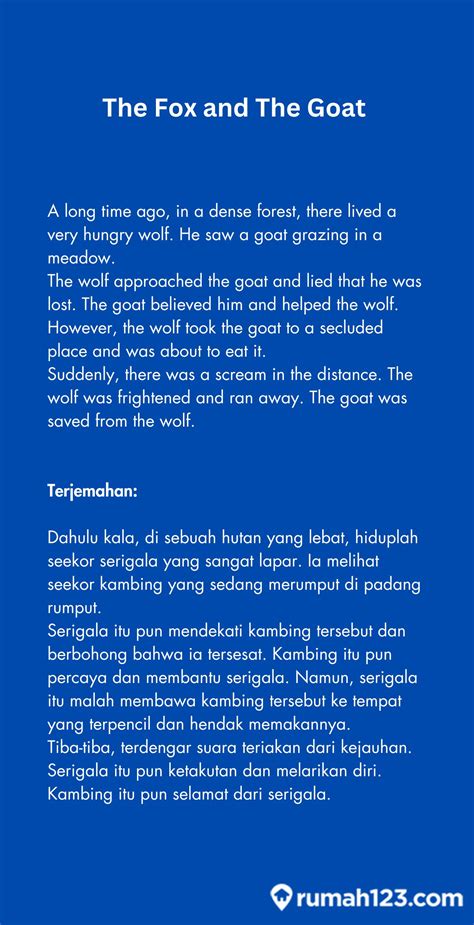 8 Cerita Dongeng Bahasa Inggris Singkat dan Artinya