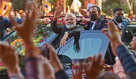 PM Modi's roadshow: Traffic movement affected in central Delhi- The Week
