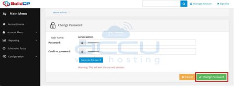 How to reset the serveradmin password of SolidCP? - AccuWebHosting