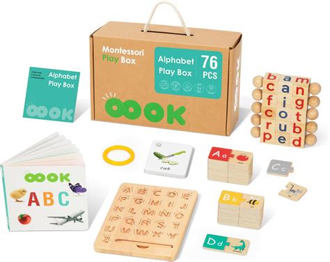 OOOK 4 in 1 Montessori Set Alphabet Learning Toys India | Ubuy