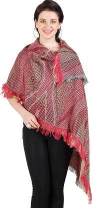 Shyam & Co. Of North Pvt. Ltd. Self Design Pure Wool Women Scarf - Buy ...