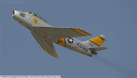 Aircraft N186AM (1952 North American F-86F Sabre C/N 191-708) Photo by Todd Royer (Photo ID ...