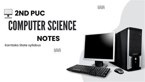 Karnataka 2nd PUC Computer Science Notes by Keerthi Kumar H. M ...