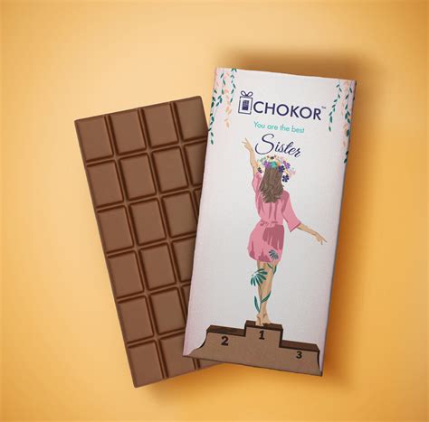 CHOKOR Best Sister - Blueberry Flavoured Chocolate Bar