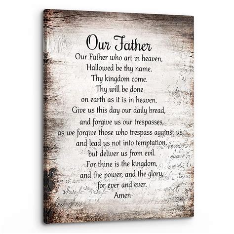 Our Father Prayer Catholic Version