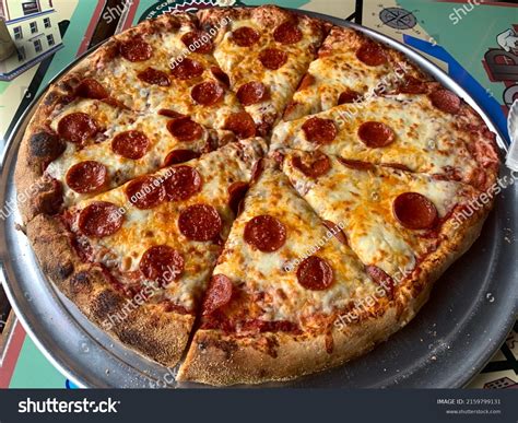 Large 18 Inch Pepperoni Pizza Pie Stock Photo 2159799131 | Shutterstock