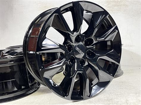 20" INCH CHEVY WHEELS OEM GENUINE TAHOE, SILVERADO, SUBURBAN, GLOSS BLACK | eBay