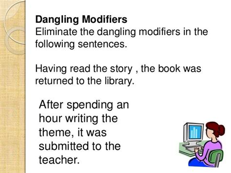 Image result for Dangling Modifier Examples Short