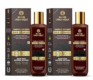Buy Khadi Organique Onion Black Seed Hair Shampoo For Healthy And Silky ...