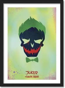 Suicide Squad Movie Framed Poster for Room & Office Acrylic Sheet Paper ...