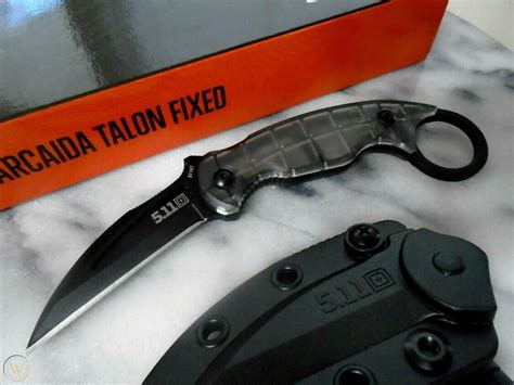5.11 Doug Marcaida Talon Karambit Fixed Blade Dagger Knife D2 Full Tang ...