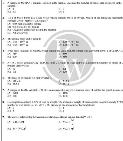 A sample of Mg3 (PO4 )2 contains 72 gMg in the sample. Calculate the num..