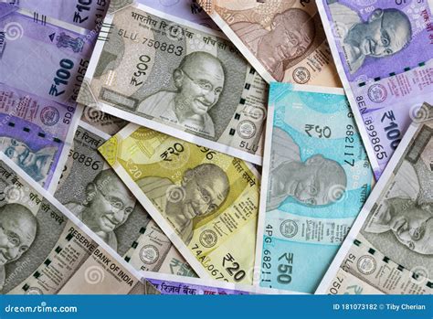 Indian Rupees Currency Notes Stock Photo - Image of orange, multiple ...