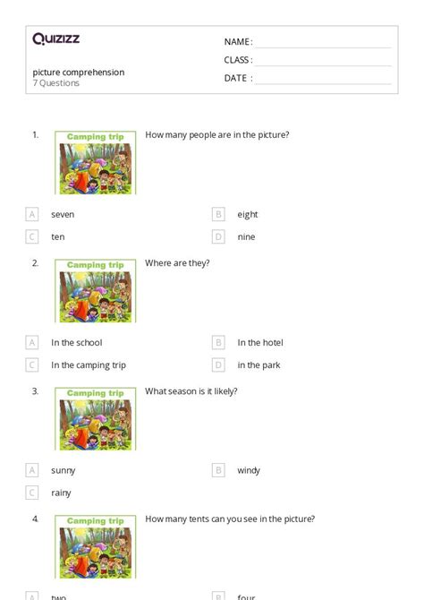 50+ Picture Comprehension worksheets for 1st Class on Quizizz | Free ...