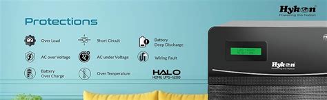 Hykon Halo 1200 VA Inverter with in-Built Lithium-ion (LiFEPO4) Battery ...