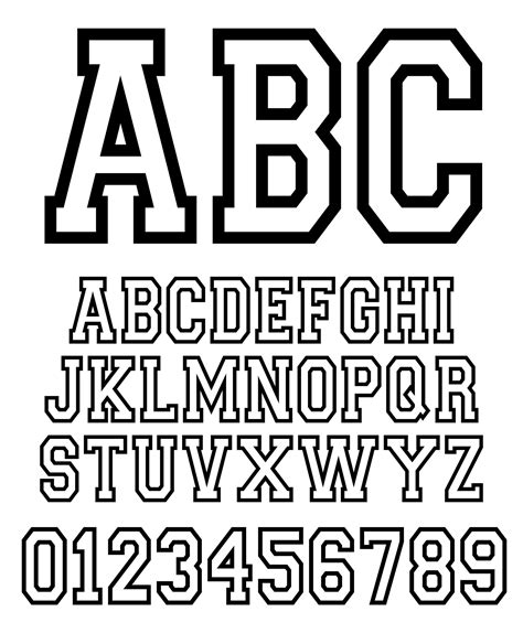 Font College-outline, Sport Font (truetype) and (opentype) Font for PC, Font Can Be Used in Any ...
