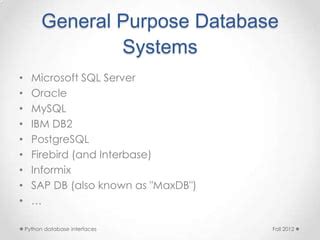 Image result for Database Interface Python