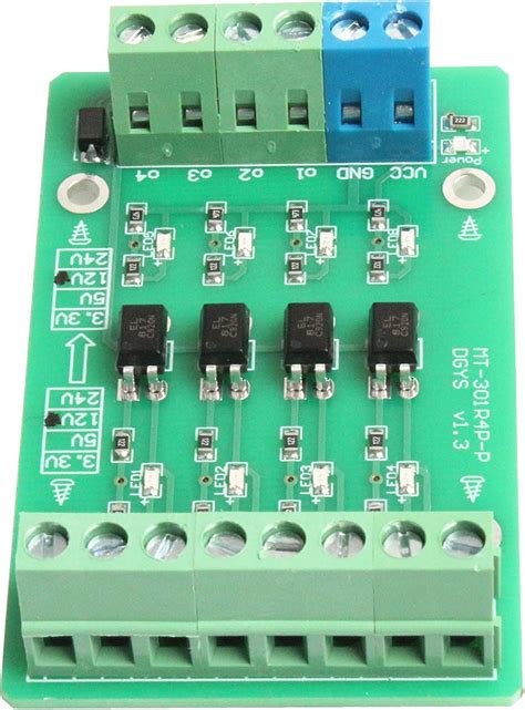 Buy NOYITO 4-Channel Optocoupler Photoelectric Isolator Module Level ...