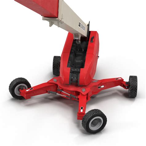 3D Telescopic Boom Lift JLG 1850 sj Red Rigged model | 3D Molier ...