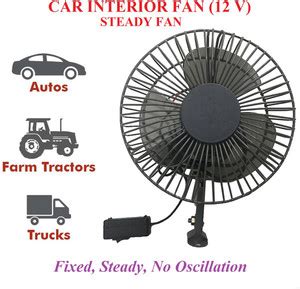 Motopex 12 Volt 6" Fan for Car, Truck,Auto, Caravan, Buses X-2989 Car ...