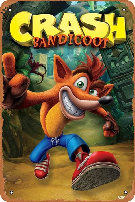 Buy Crash Bandicoot (Next Gen Bandicoot) Poster Vintage Tin Signs Pub ...