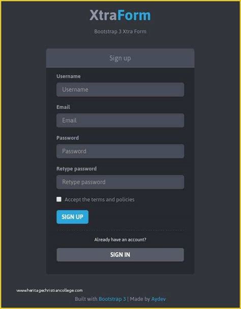 Image result for Sign Up Forms CSS