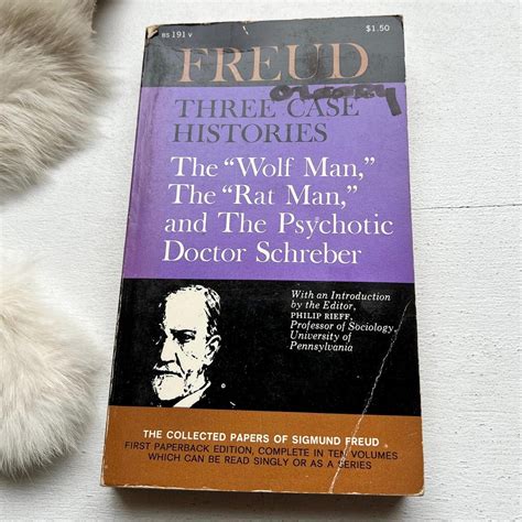 1963 Freud Three Case Histories: Wolf Man, Rat Man - First Edition ...