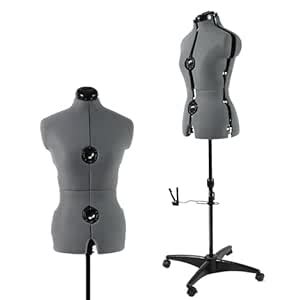 PDM WORLDWIDE Adjustable Dress Form Mannequin for Sewing Female Size 6 ...