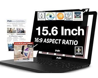 PxIn PHOENIX 15.6 Inch Privacy Screen Filter - No Eye Strain | Anti ...