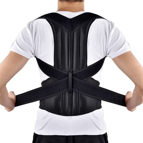 Adjustable Back Brace Posture Corrector Back Support Shoulder Belt ...