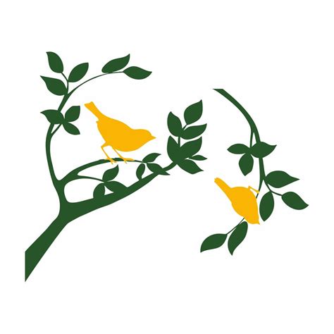 Asian Paints Wall-Ons, Branch with 2 Birds Decal, PVC Vinyl Decorative ...