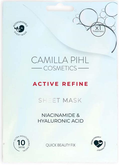 Camilla Pihl Cosmetics Active Refine Sheet Mask | lyko.com