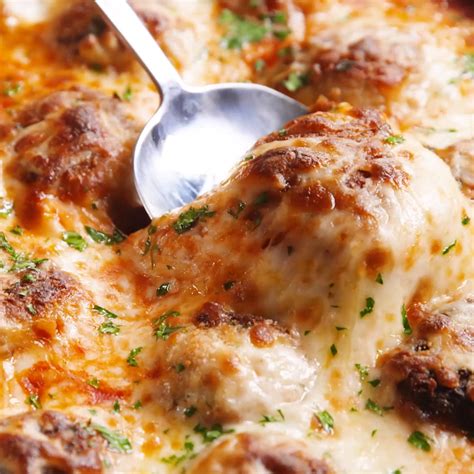 Chicken parm meatball skillet – Artofit