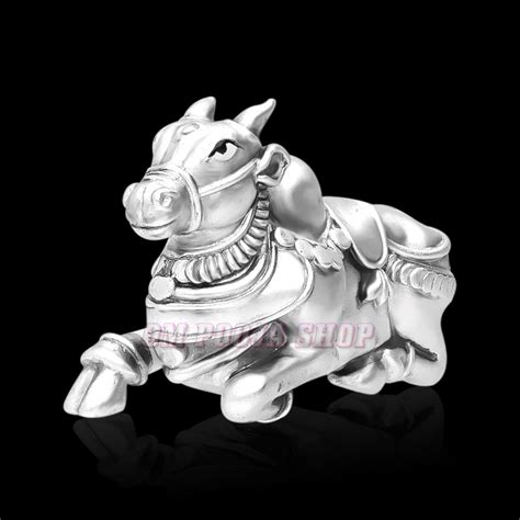 Buy Nandi ji Maharaj 925 Silver Idol online India