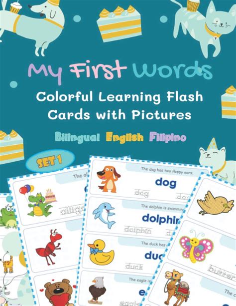 Buy My First Words Colorful Learning Flash Cards with Pictures ...