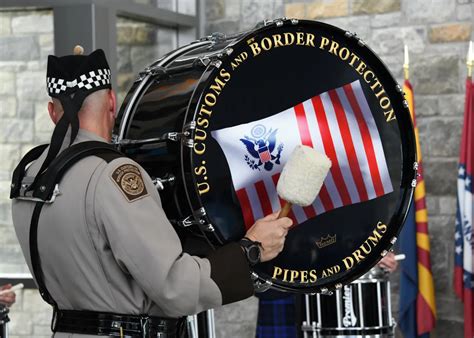 U.S. Customs and Border Protection (CBP) Pipes and Drums Member Plays ...