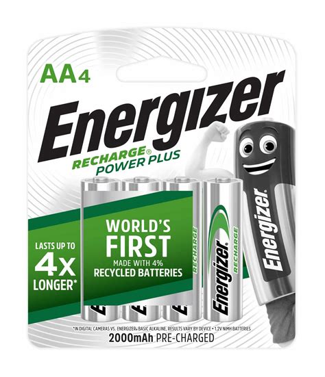 Energizer Recharge Power Plus AA (2/4pcs) Batteries - Mass Technologies ...