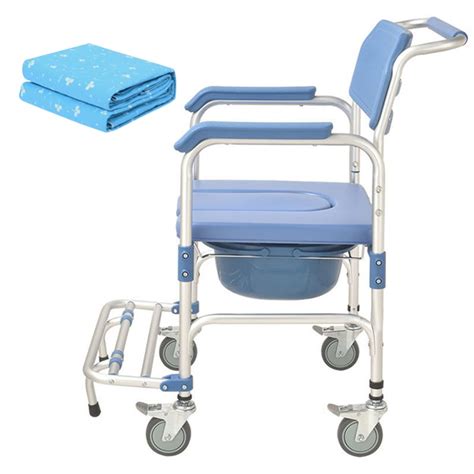 Buy DICOINA Toilet Wheelchair, Multifunctional Commode with Wheel ...