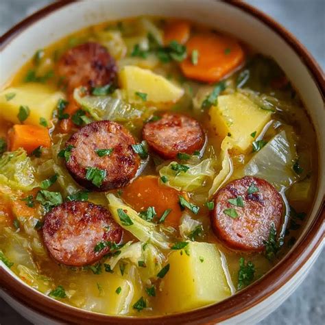 Kielbasa and Cabbage Soup Recipe - Cozy and Delicious Comfort Food