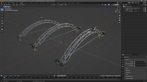 3D Truss Arch Lighting Rig Structure model | 3D Molier International
