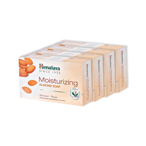 Buy Himalaya Herbals Almond and Rose Soap, 75g (Pack of 4) with Value ...