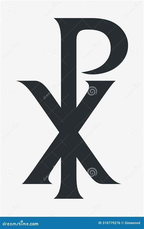 Monogramma Christi. Monogram of Jesus Christ (Christogram) Christian Sacred Chi Rho Symbol Stock ... - symbol for jesus
