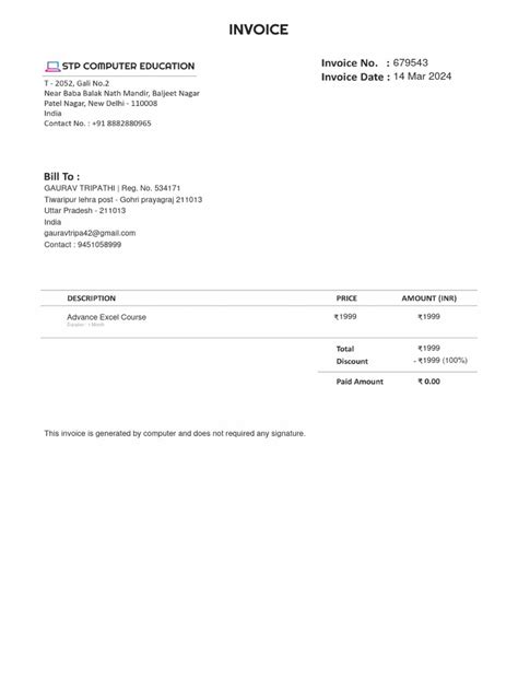 Image result for Mr.Excel Invoice