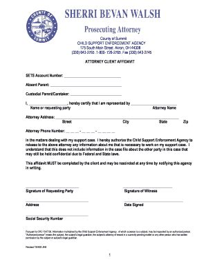 2002-2026 Form OH Attorney Client Affidavit - County of Summit - Blank ...
