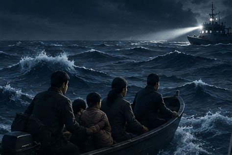 He waited years for the right storm to escape North Korea