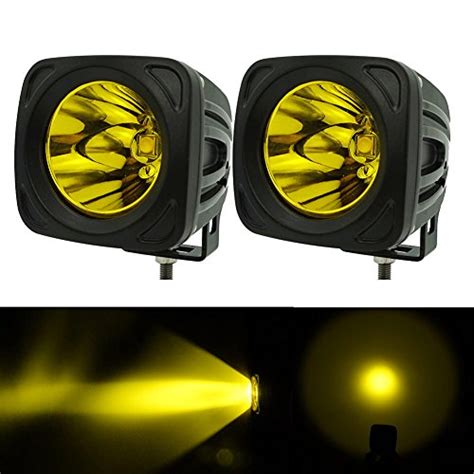 Spot Led Driving Light 3000k Yellow Amber 25w Led Small | Desertcart INDIA